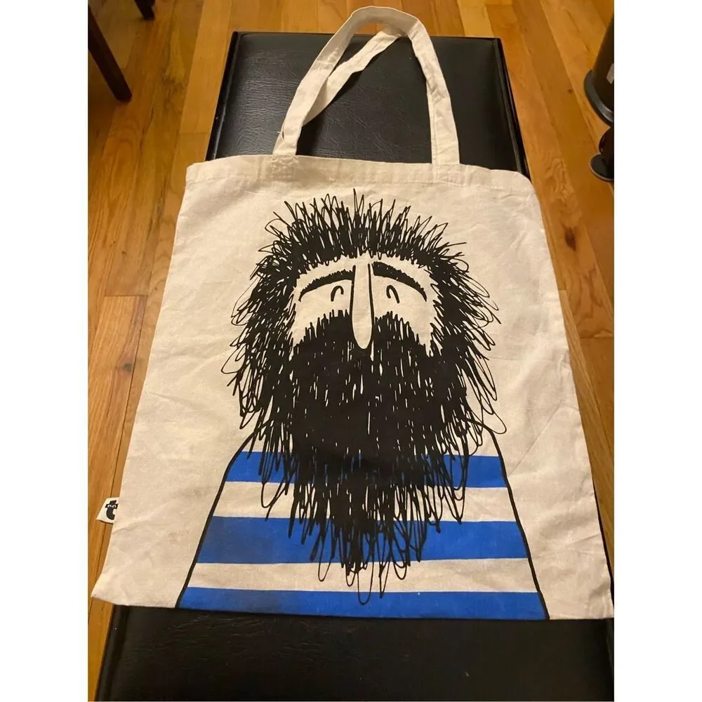 Bearded‎ Man Tote Bag